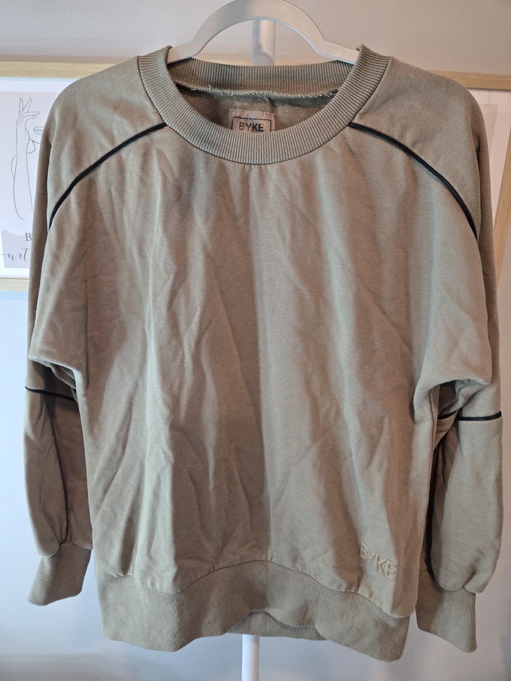 Women's Olive Green Crewneck Sweatshirt